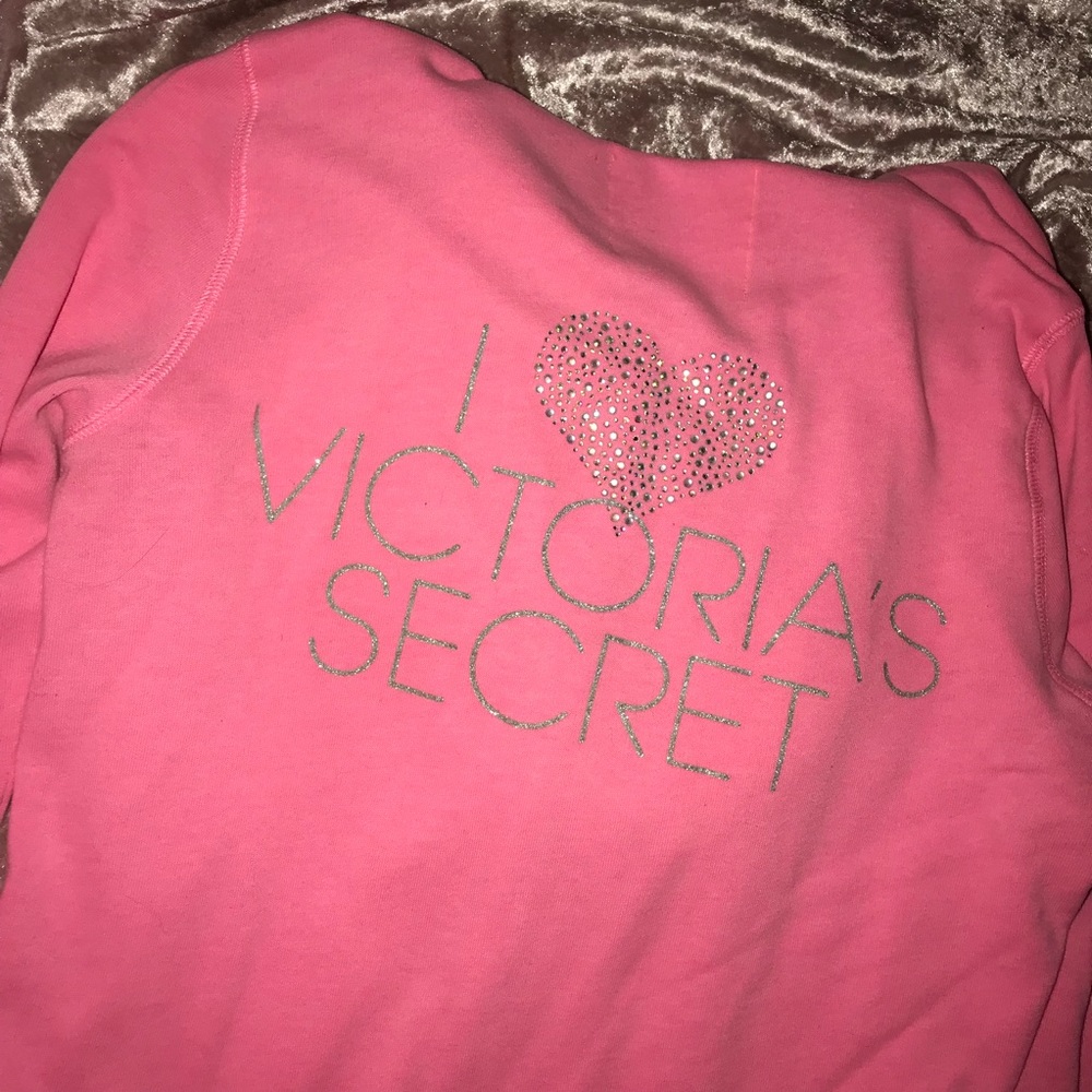 rare victoria secret model zip up